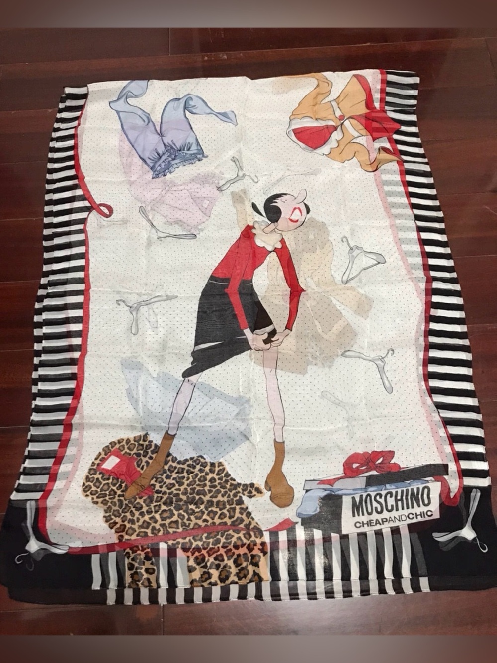 Moschino silk scarf